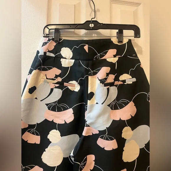 Marni Wide Leg Silk Floral Trousers - Picture 6 of 8